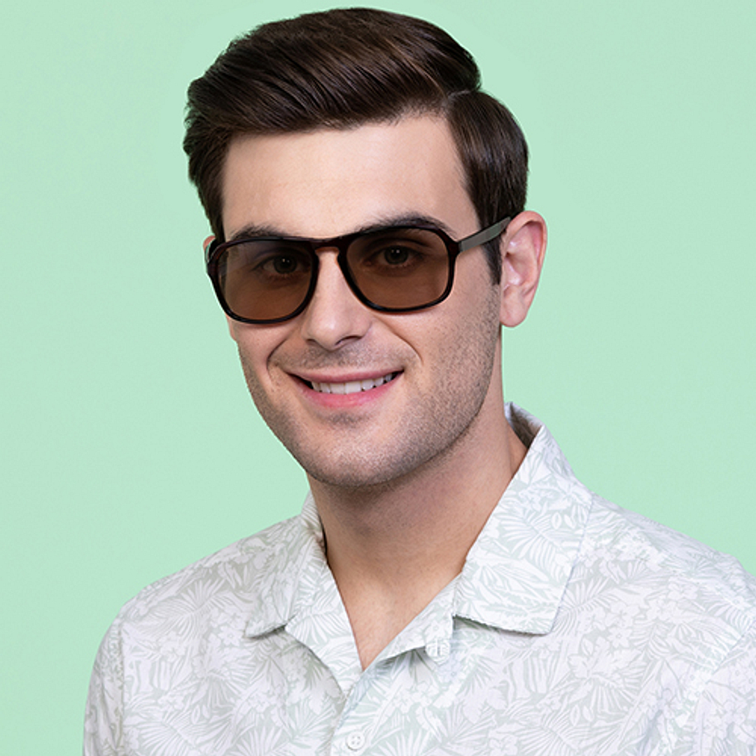 Vincent Chase Online Brown Full Rim Rectangle left side