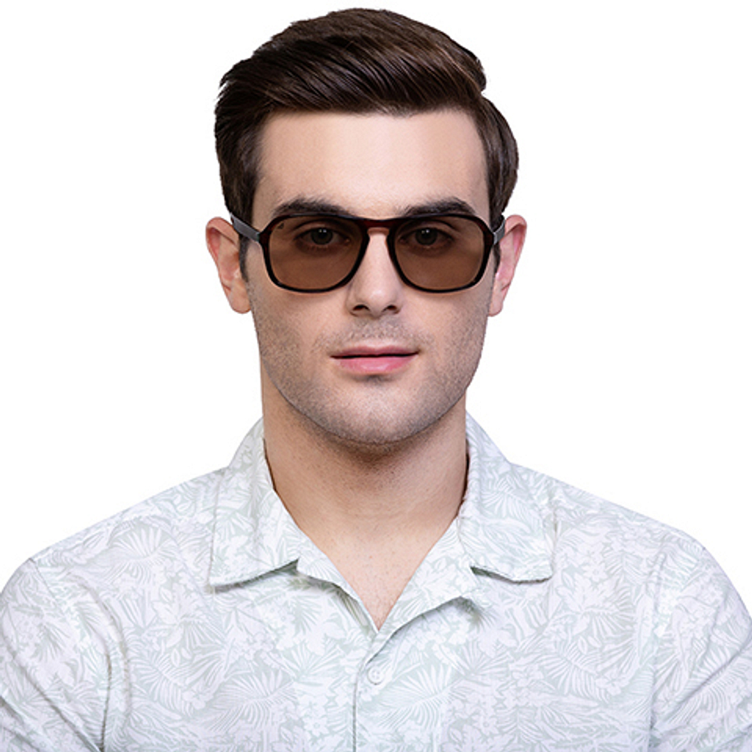 Vincent Chase Online Brown Full Rim Rectangle left side