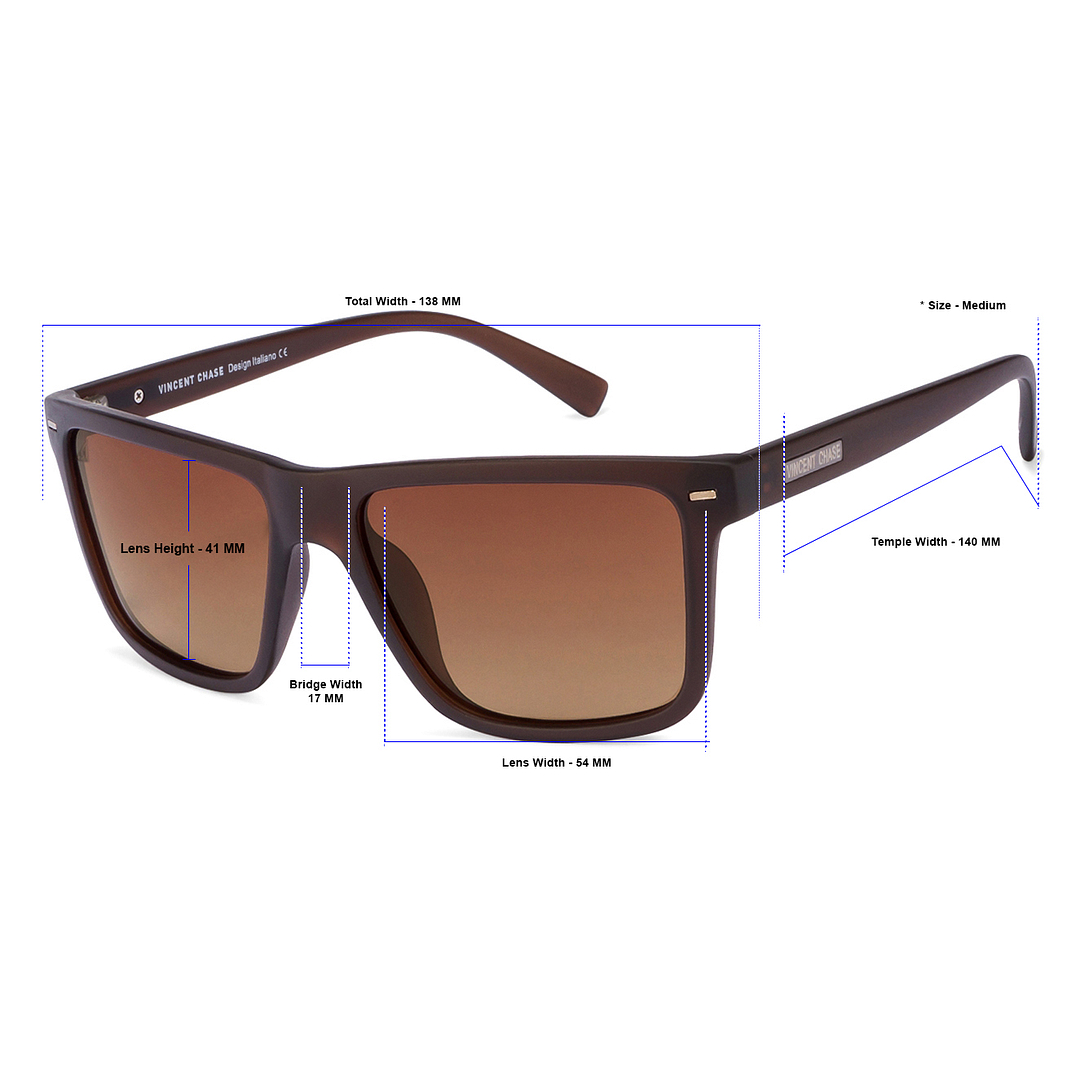 Vincent Chase Online Brown Full Rim Square right side