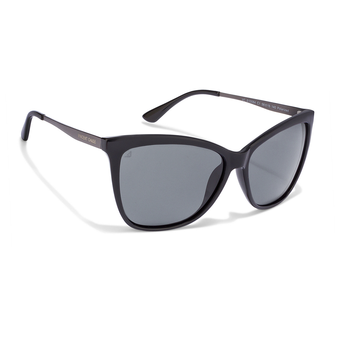 Vincent Chase Online Black Full Rim Cat Eye left side