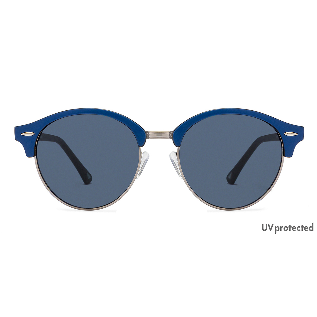 Vincent Chase Online Blue Full Rim Clubmaster left side