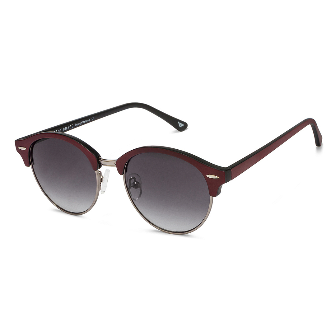 Vincent Chase Online Gunmetal Full Rim Clubmaster left side