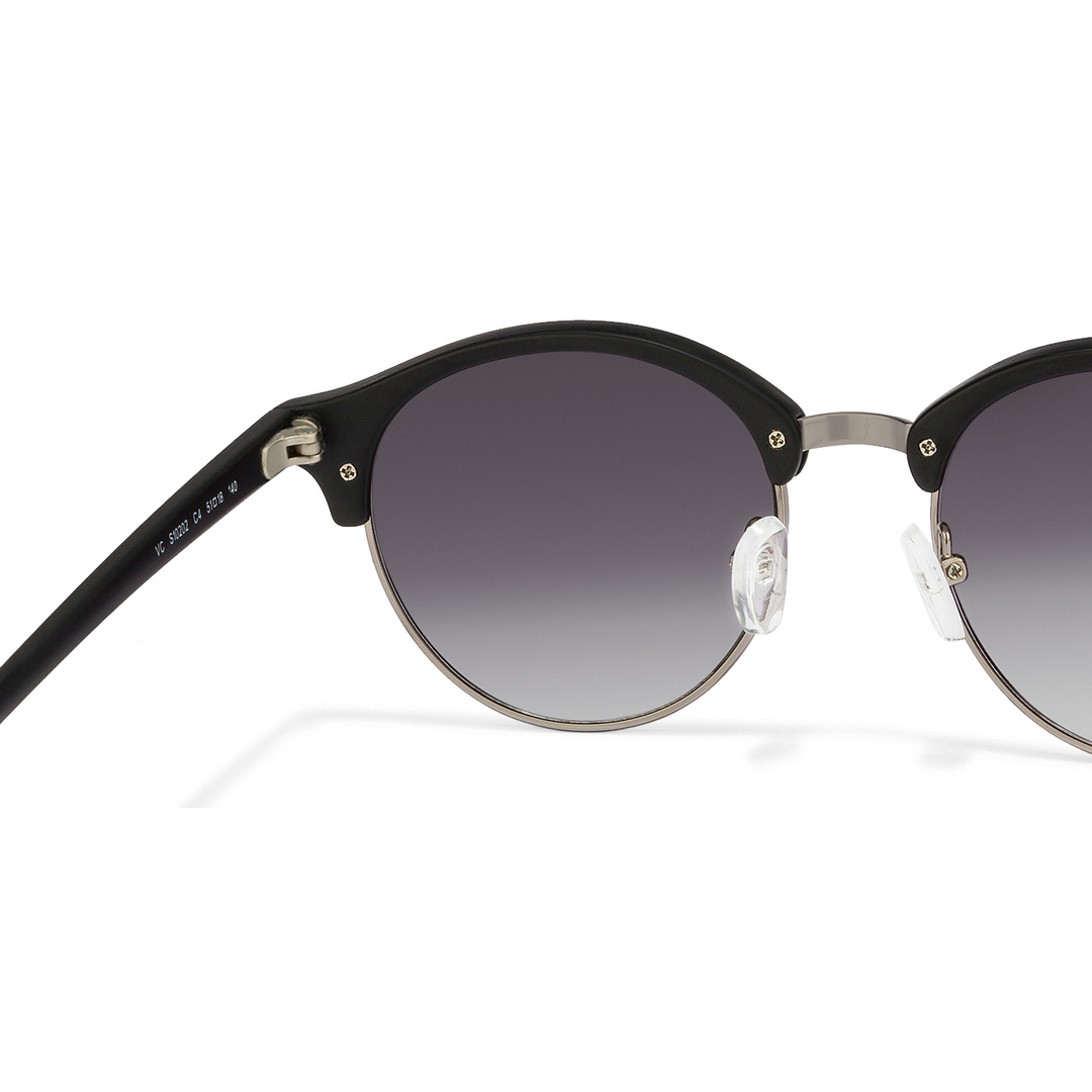 Vincent Chase Online Gunmetal Full Rim Clubmaster left side