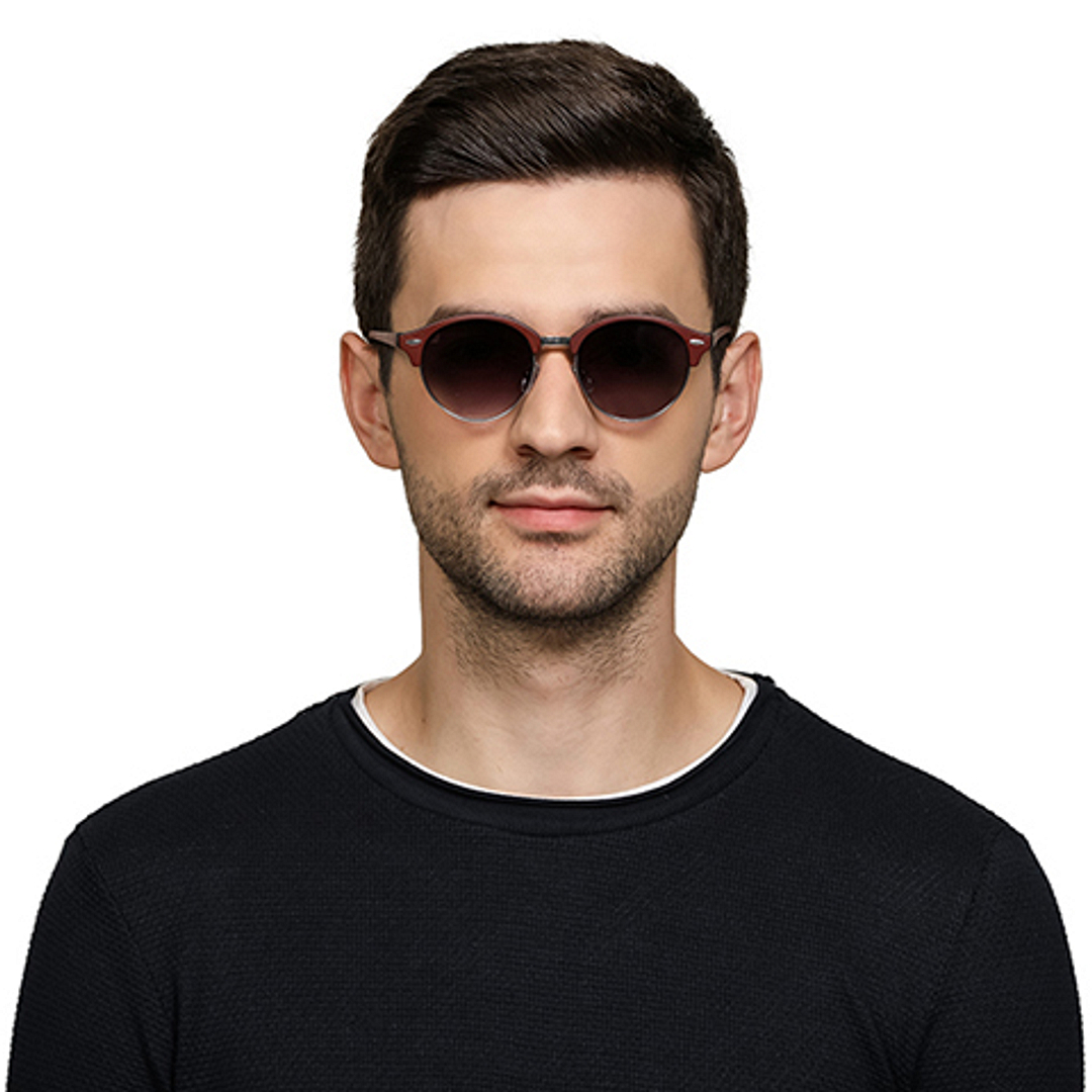 Vincent Chase Online Gunmetal Full Rim Clubmaster right side