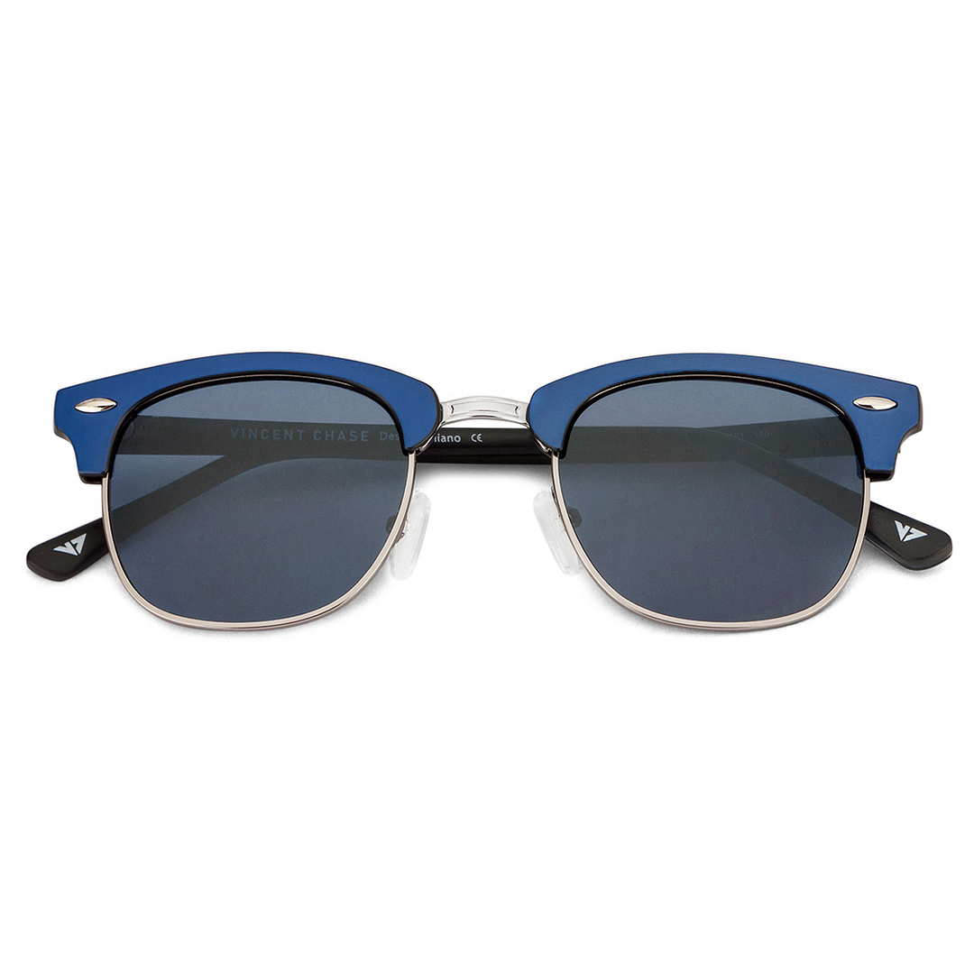Vincent Chase Online Blue Full Rim Clubmaster left side