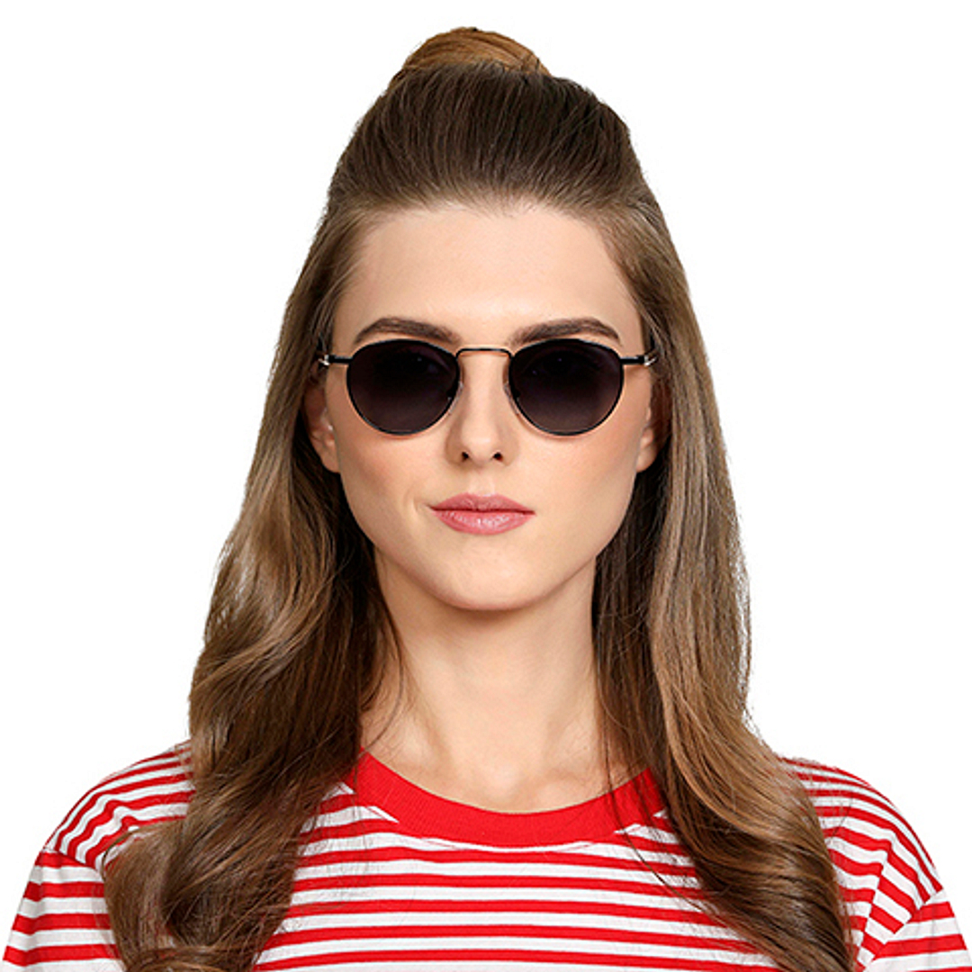 Vincent Chase Online Black Full Rim Round left side