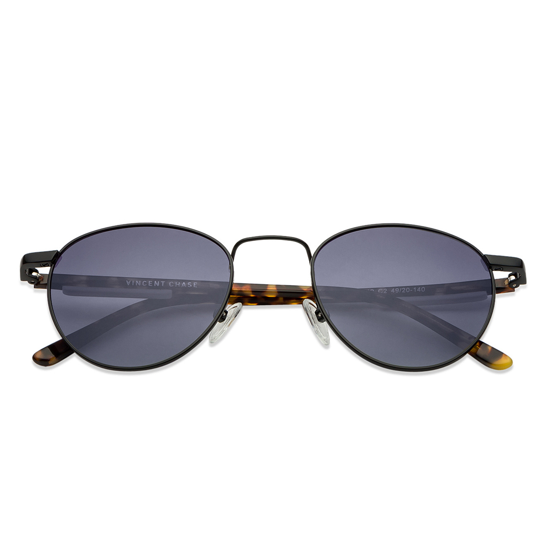 Vincent Chase Online Black Full Rim Round left side