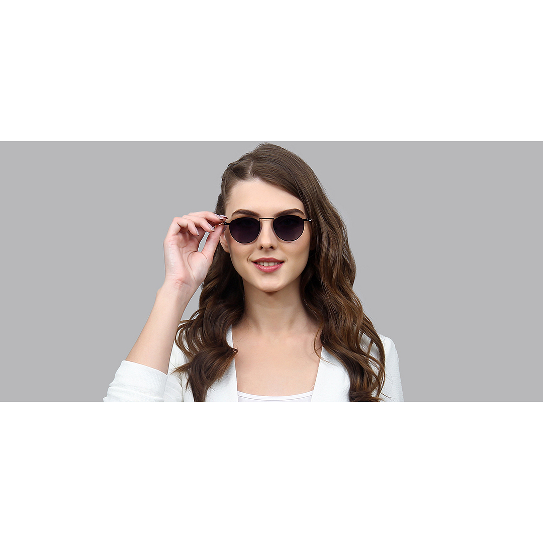 Vincent Chase Online Black Full Rim Round left side