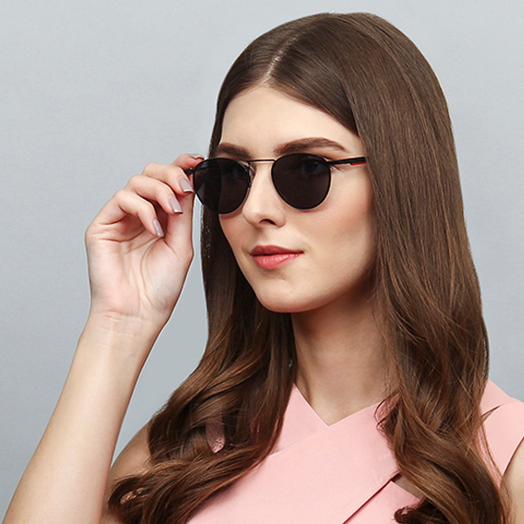 Vincent Chase Online Black Full Rim Round right side