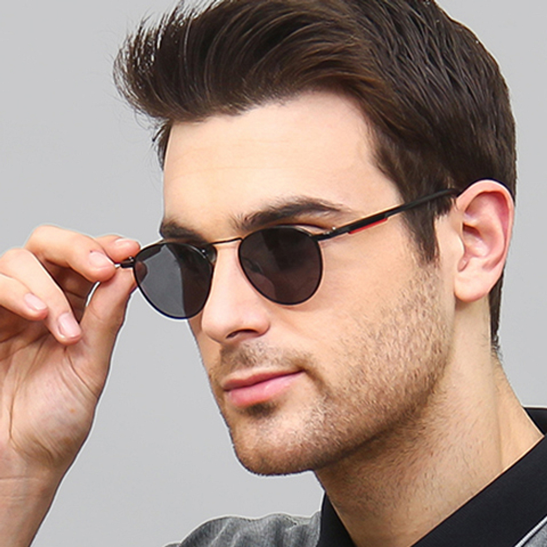 Vincent Chase Online Black Full Rim Round left side