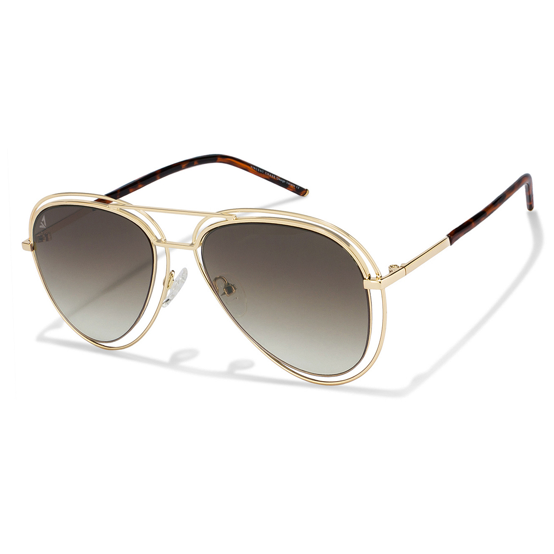 Vincent Chase Online Gold Full Rim Aviator right side
