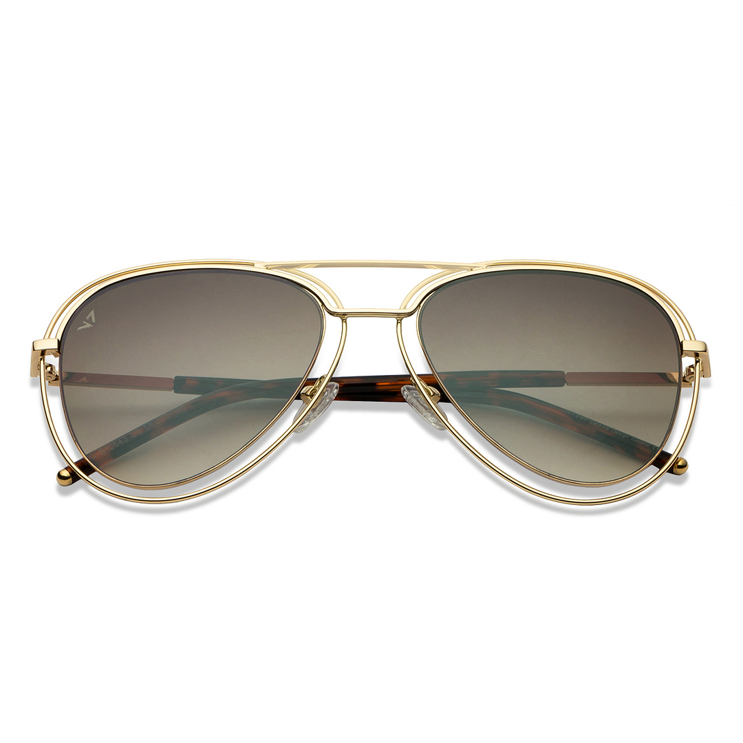 Vincent Chase Online Gold Full Rim Aviator right side
