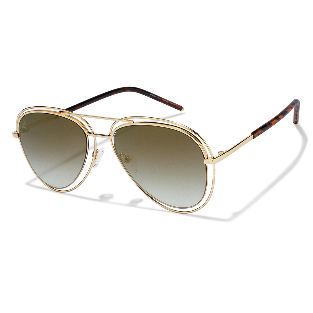 Vincent Chase Online Gold Full Rim Aviator right side