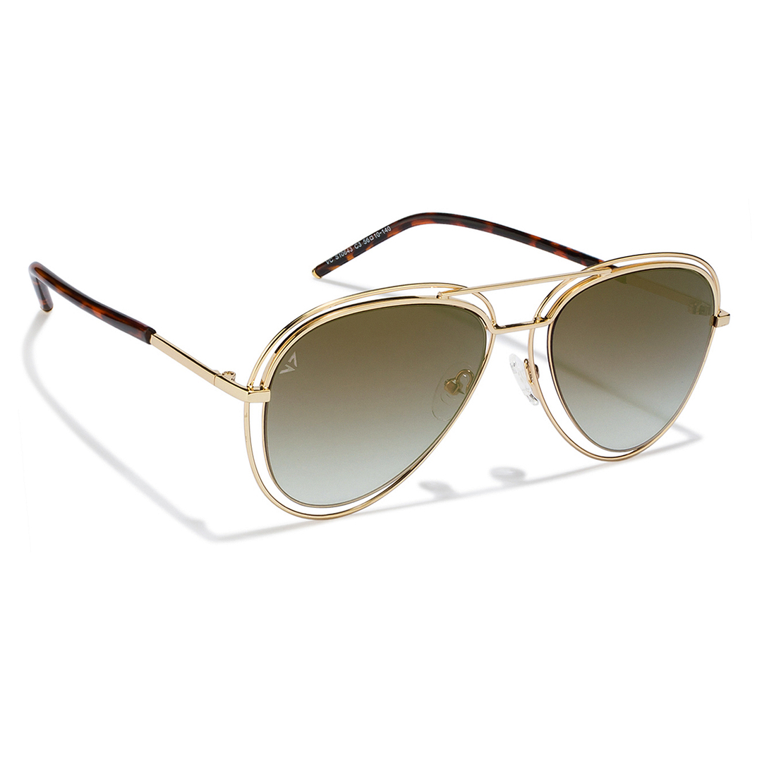 Vincent Chase Online Gold Full Rim Aviator left side