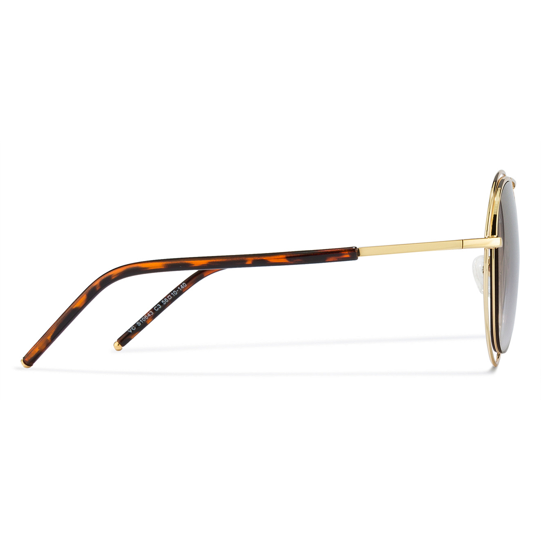 Vincent Chase Online Gold Full Rim Aviator right side