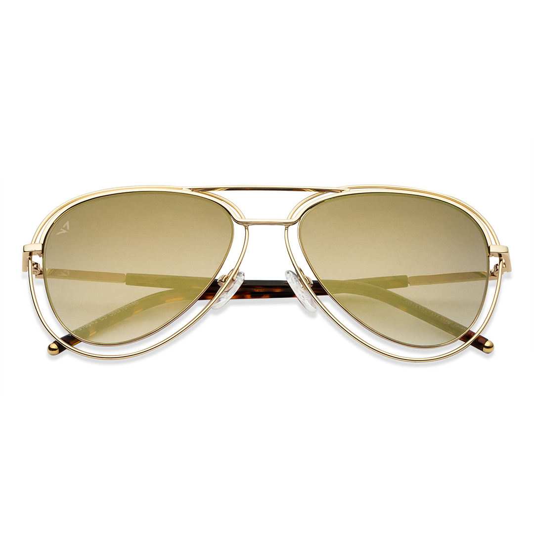 Vincent Chase Online Gold Full Rim Aviator right side