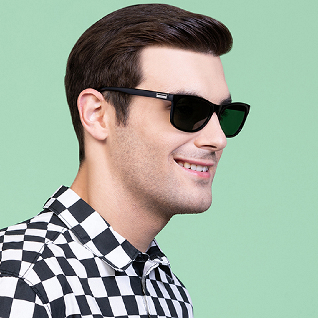 Vincent Chase Online Black Full Rim Rectangle left side