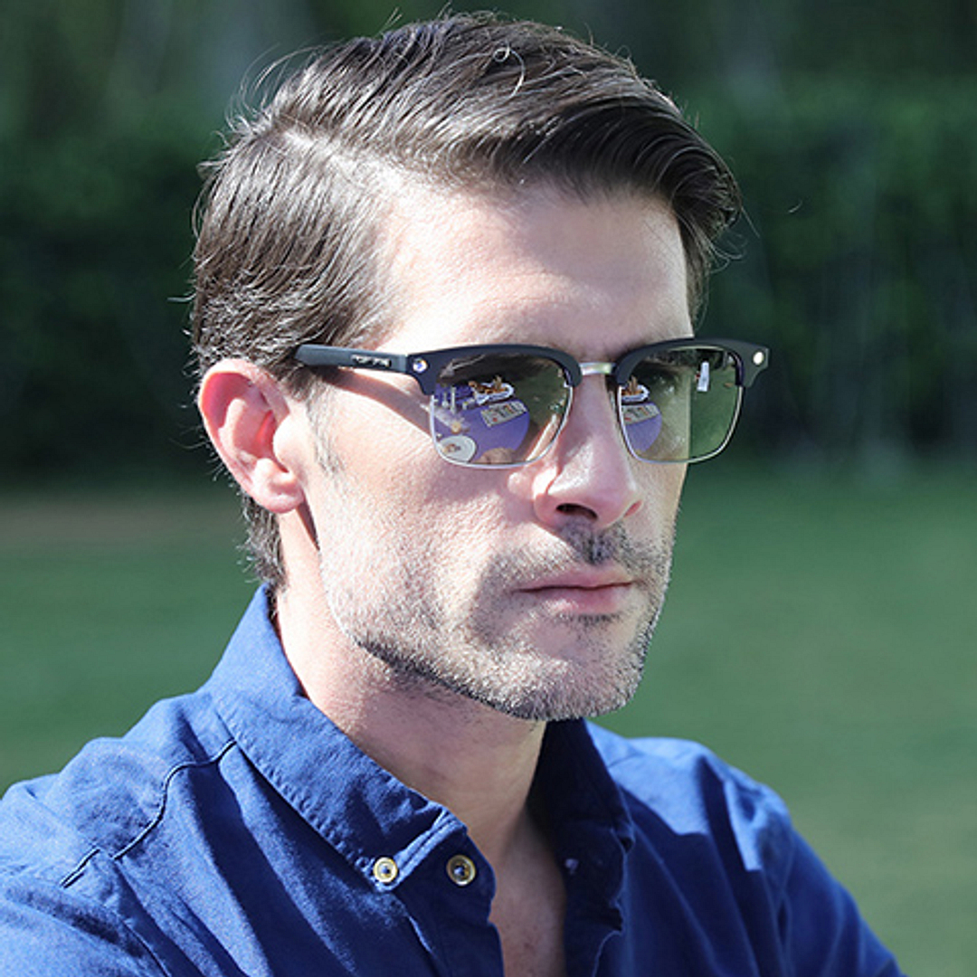 Vincent Chase Online Black Full Rim Clubmaster left side