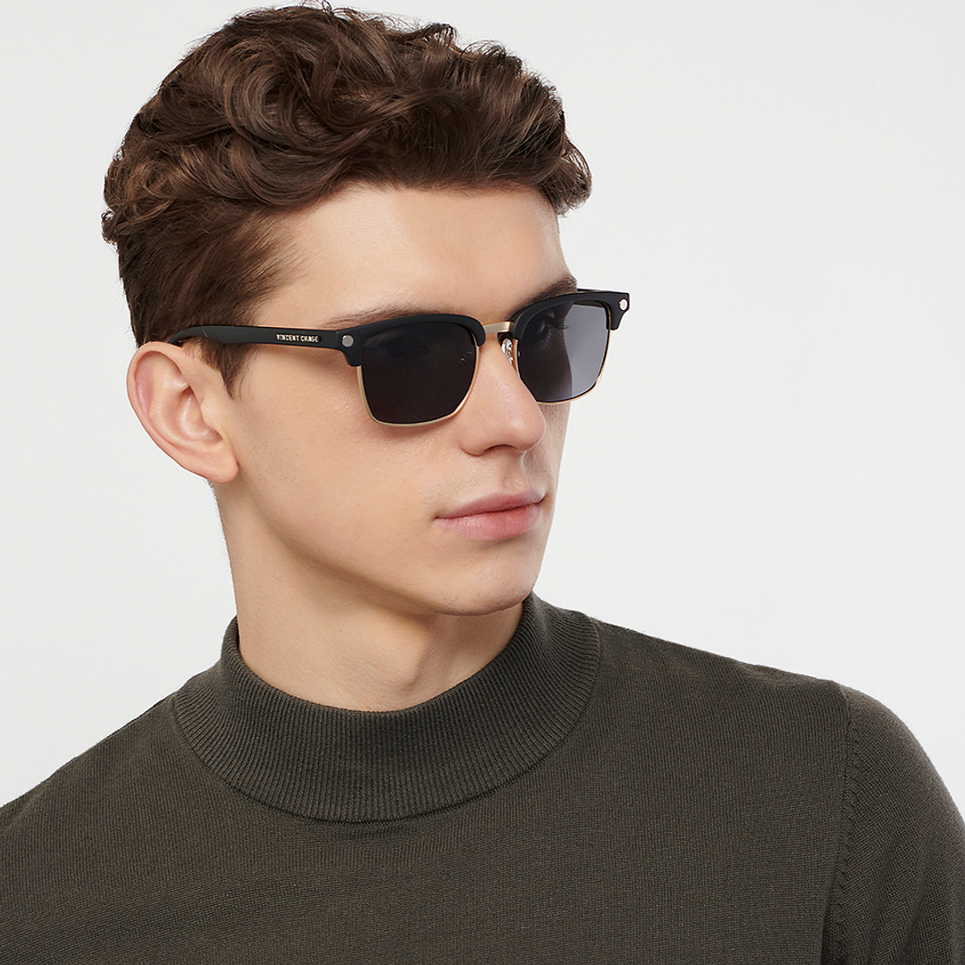 Vincent Chase Brown Full Rim Clubmaster left side