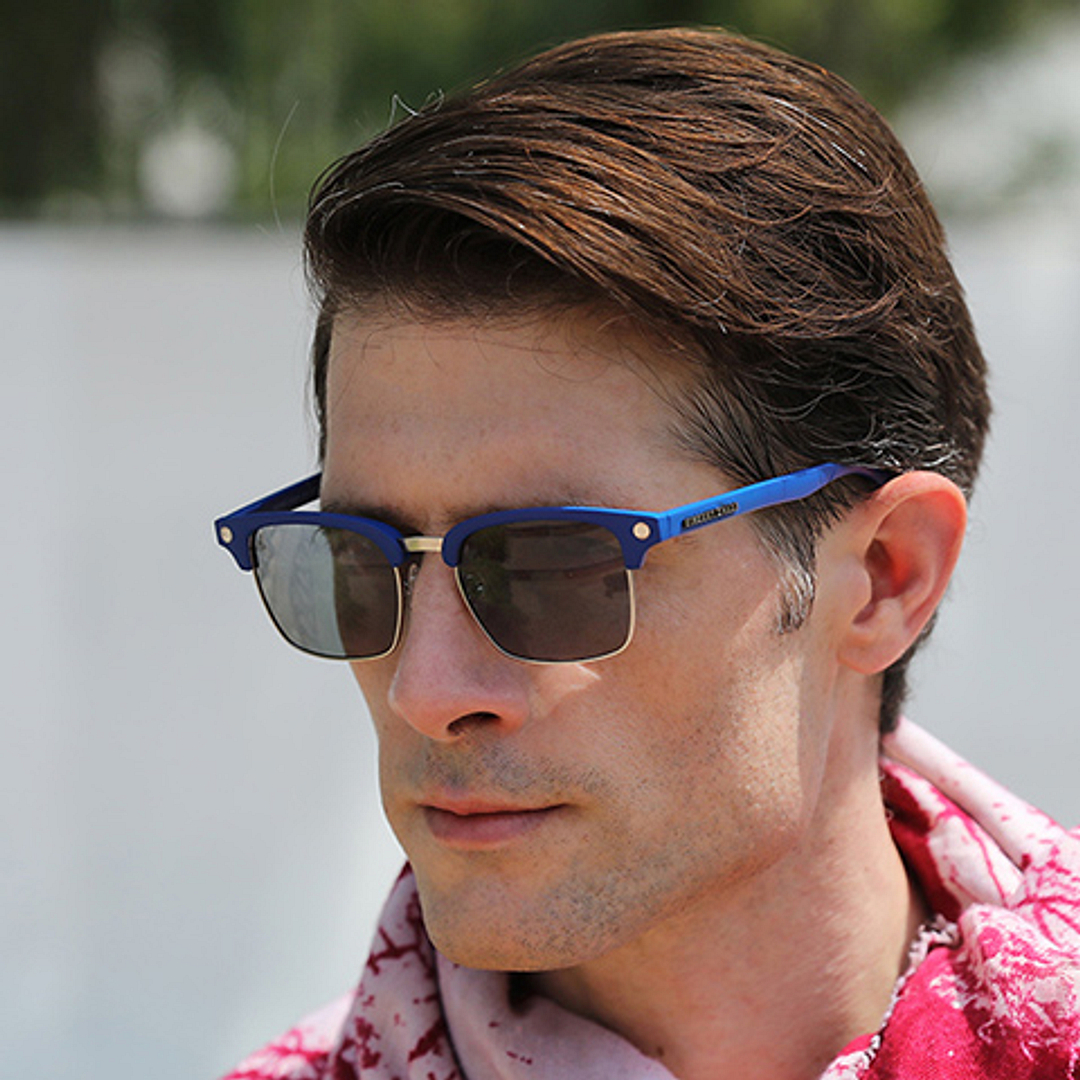 Vincent Chase Online Silver Full Rim Clubmaster right side