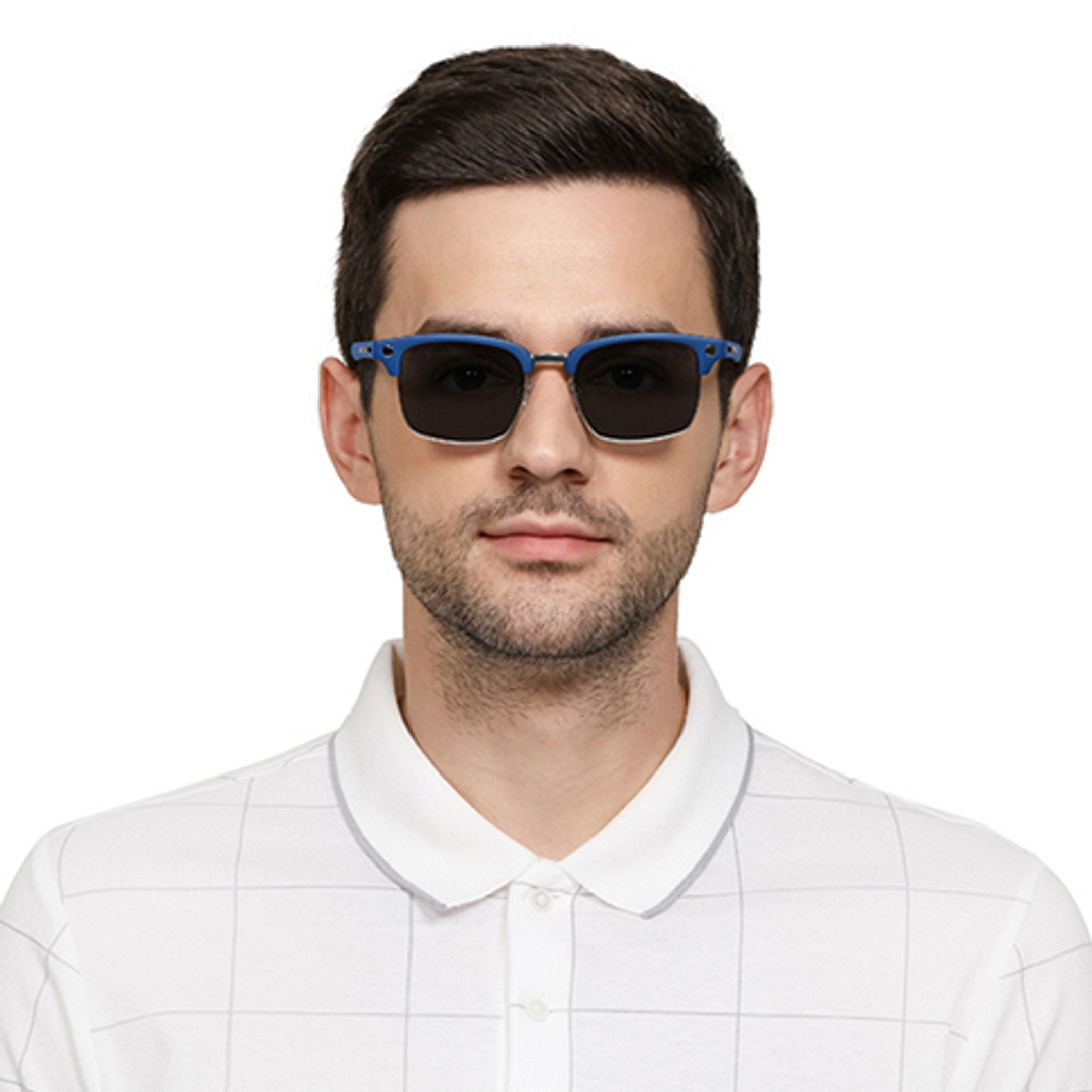 Vincent Chase Online Silver Full Rim Clubmaster left side