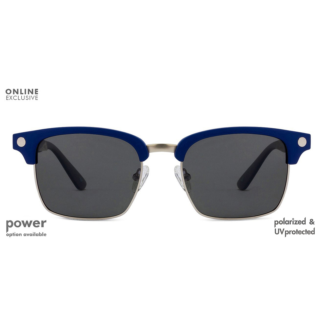 Vincent Chase Online Silver Full Rim Clubmaster left side