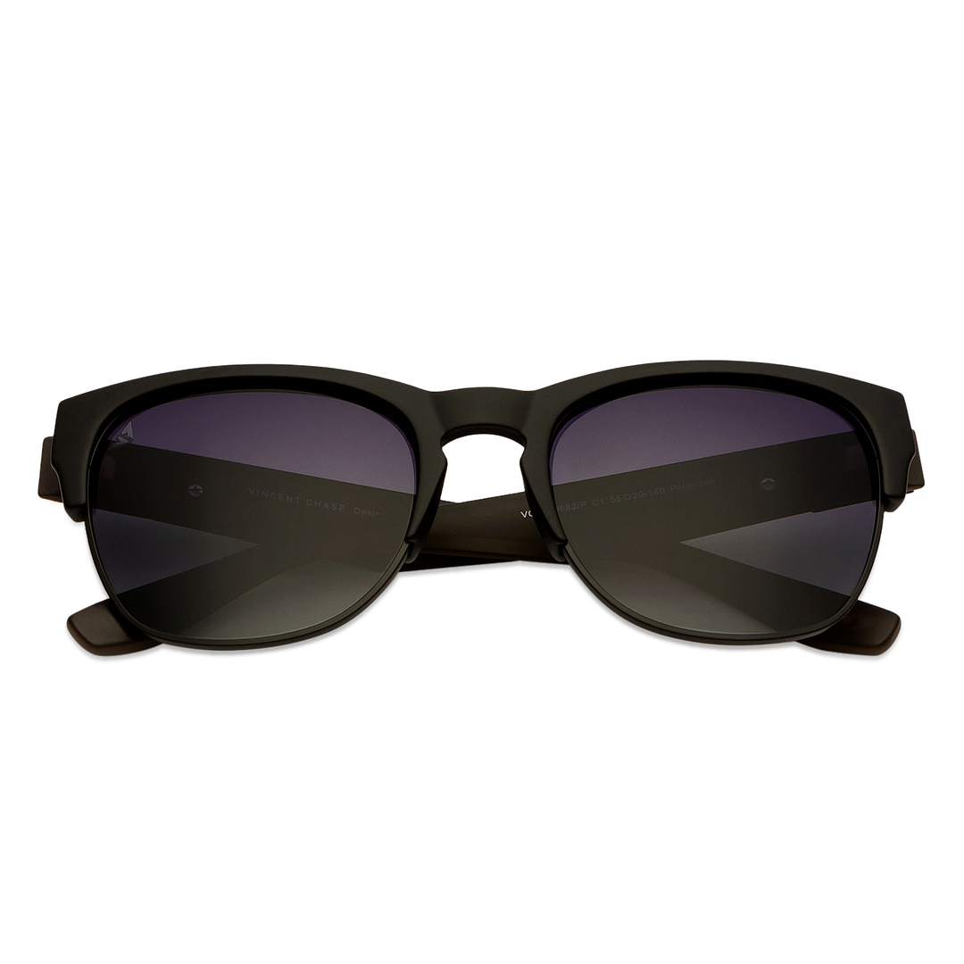 Vincent Chase Online Black Full Rim Clubmaster left side