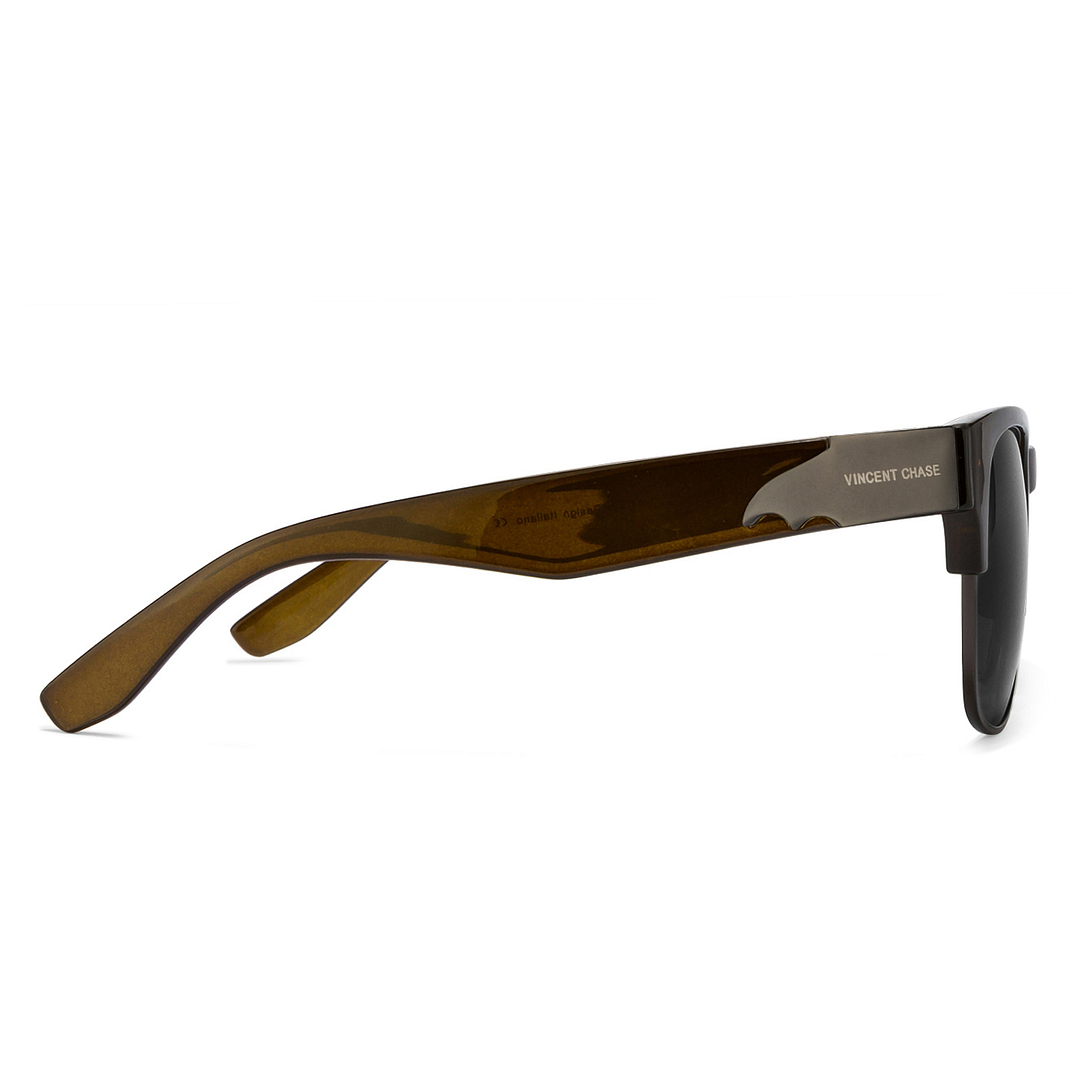 Vincent Chase Online Brown Full Rim Clubmaster right side