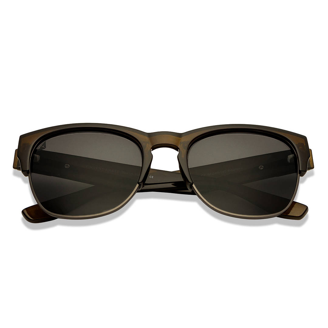 Vincent Chase Online Brown Full Rim Clubmaster left side