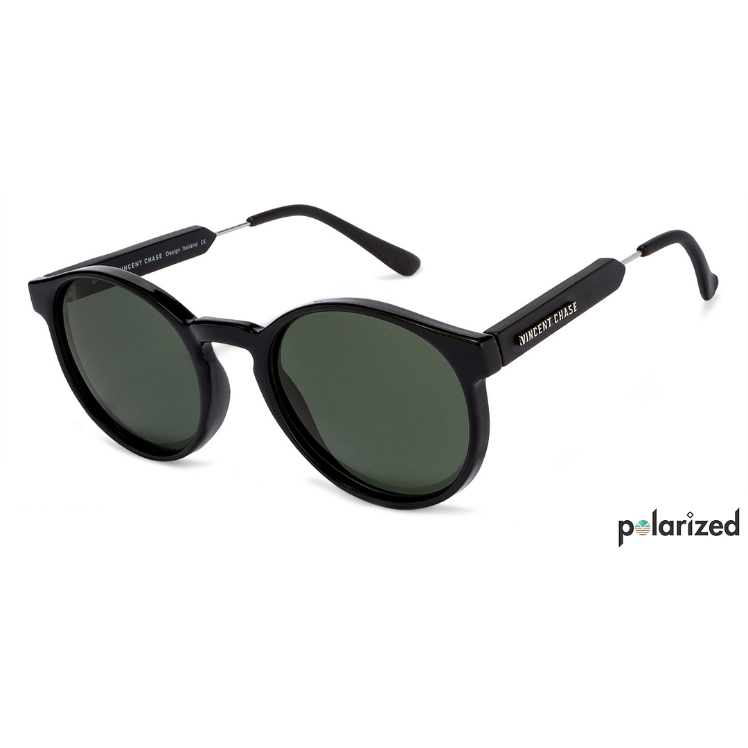 Vincent Chase Online Black Full Rim Round left side