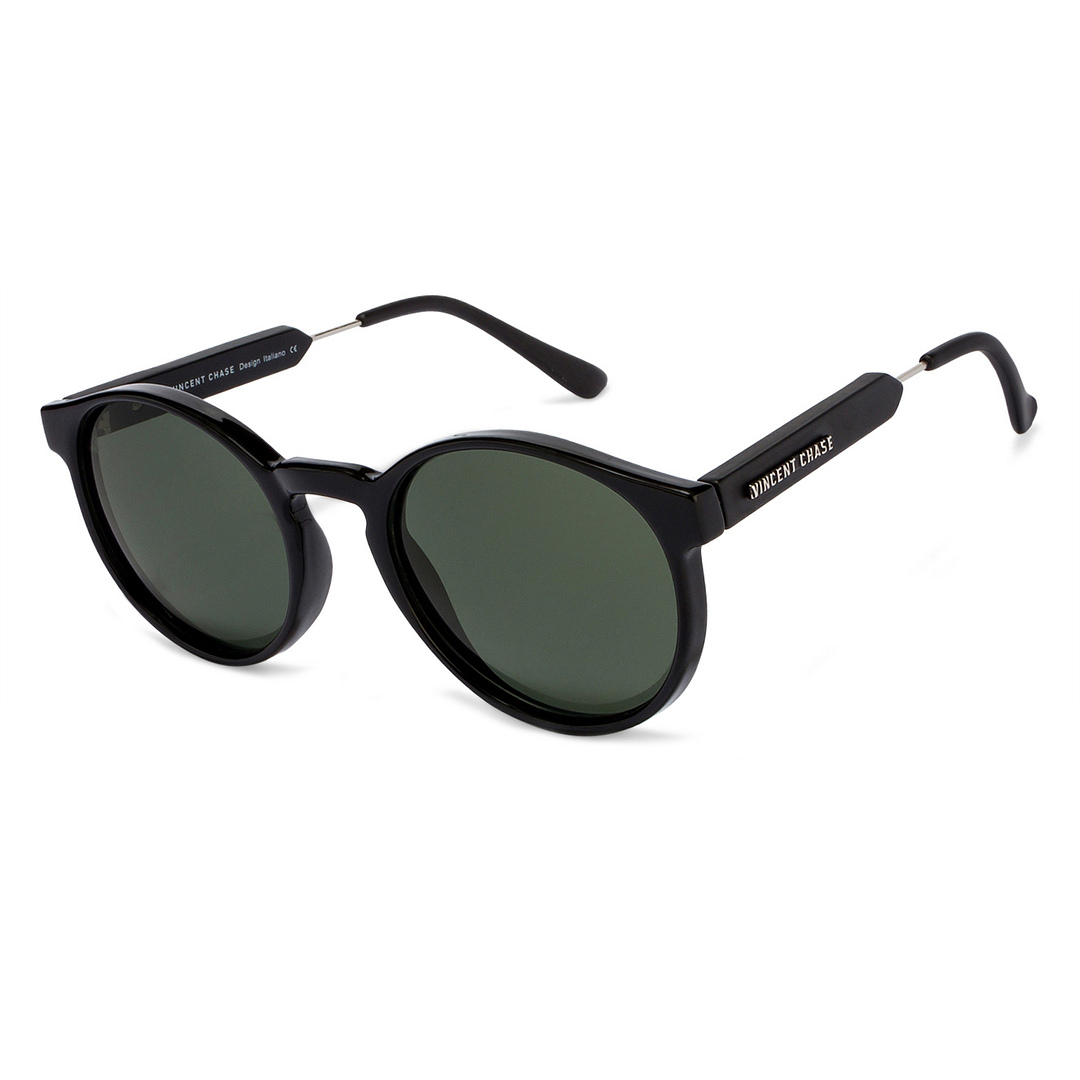 Vincent Chase Online Black Full Rim Round left side