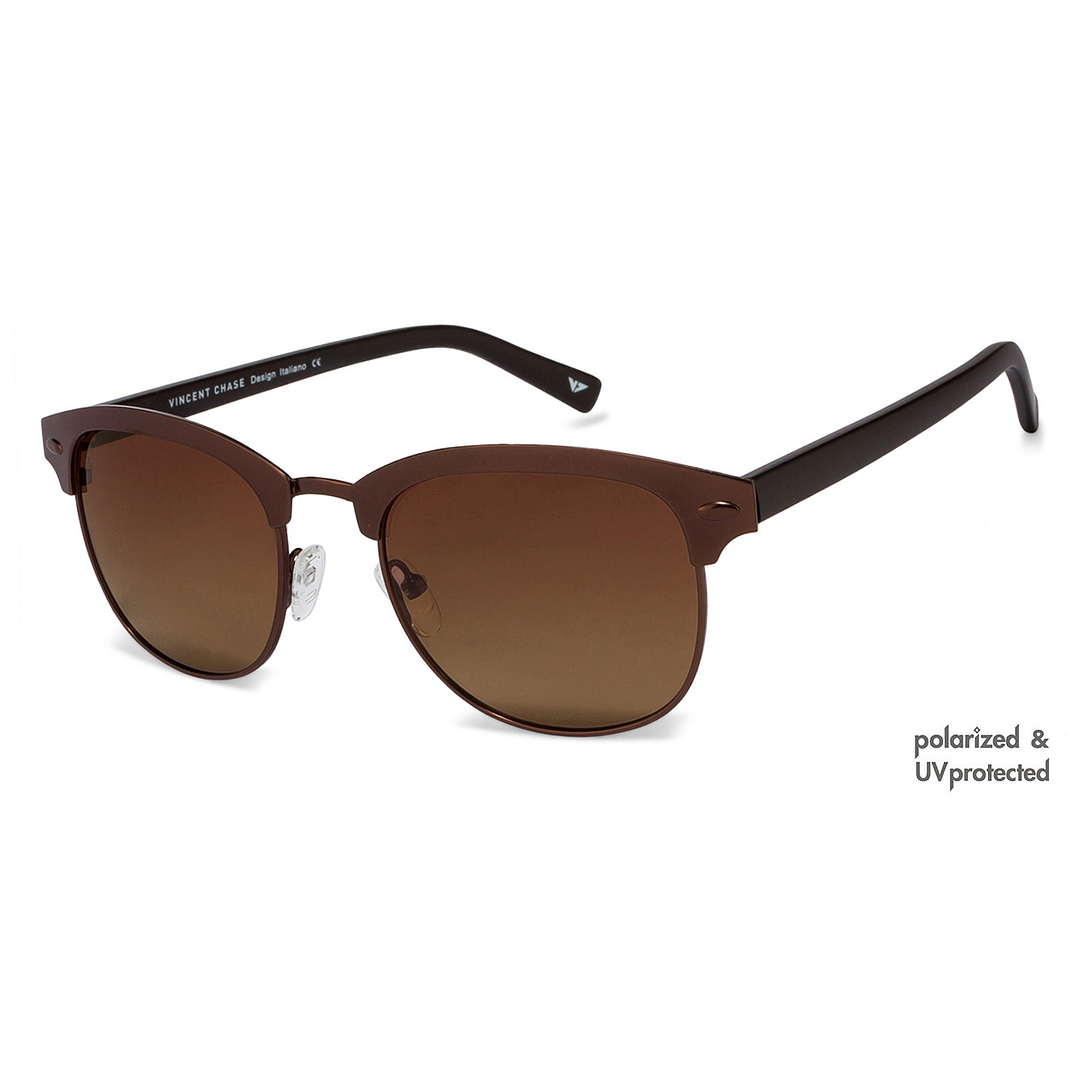 Vincent Chase Online Brown Full Rim Clubmaster right side