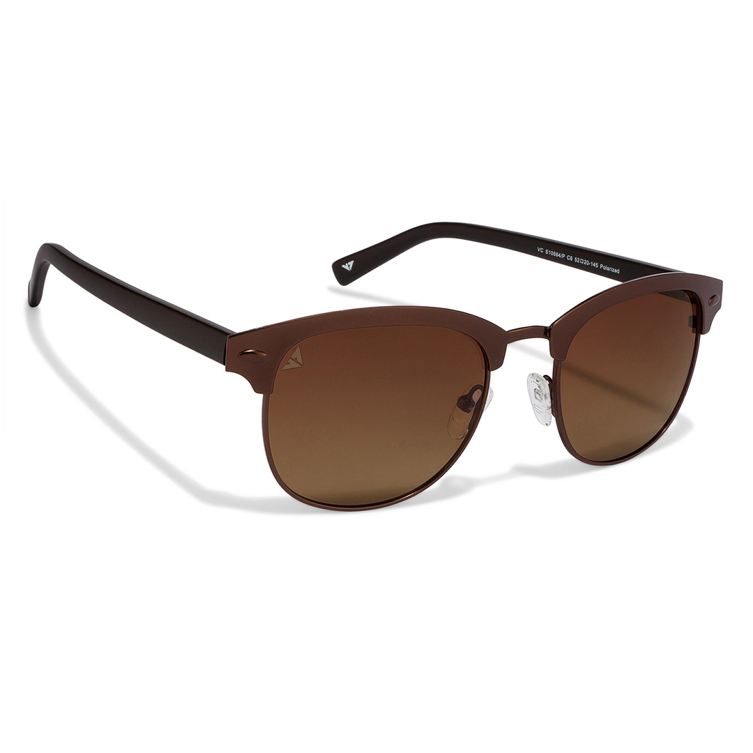 Vincent Chase Online Brown Full Rim Clubmaster left side