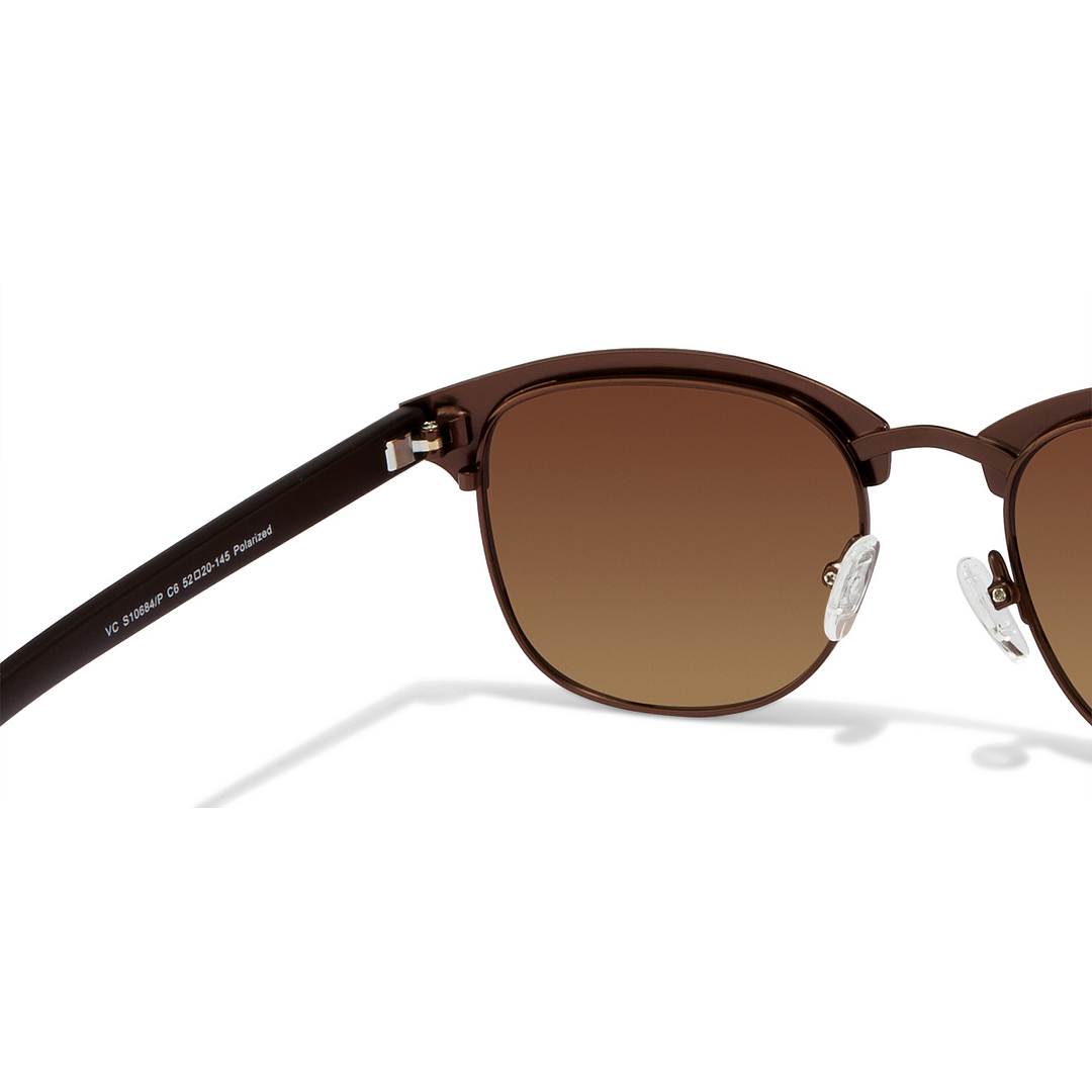 Vincent Chase Online Brown Full Rim Clubmaster left side