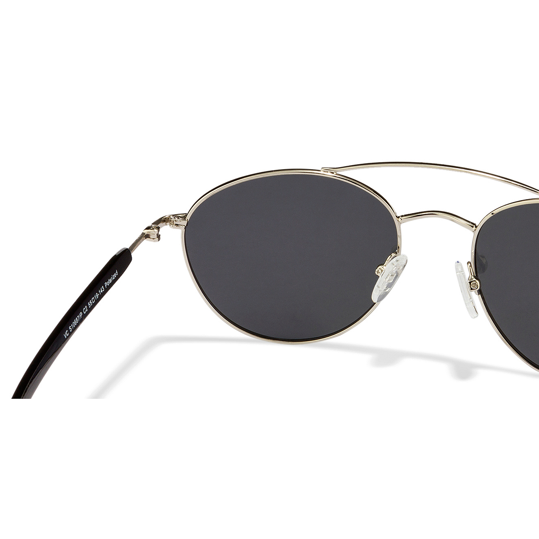 Vincent Chase Online Silver Full Rim Round left side
