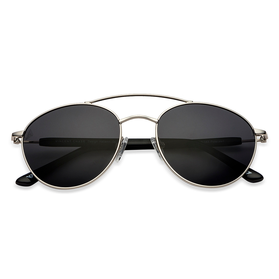 Vincent Chase Online Silver Full Rim Round right side