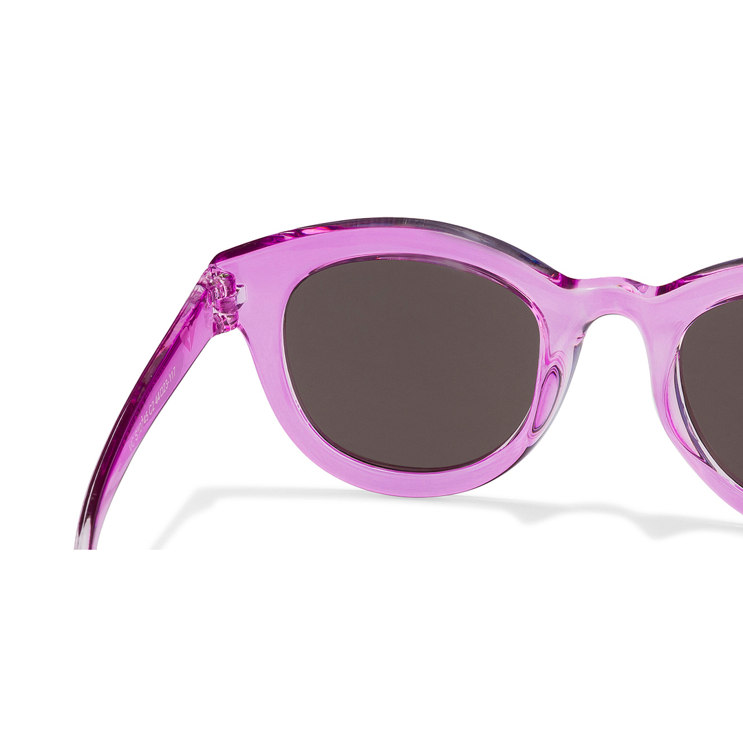 Hooper Pink Transparent Full Rim Cat Eye left side