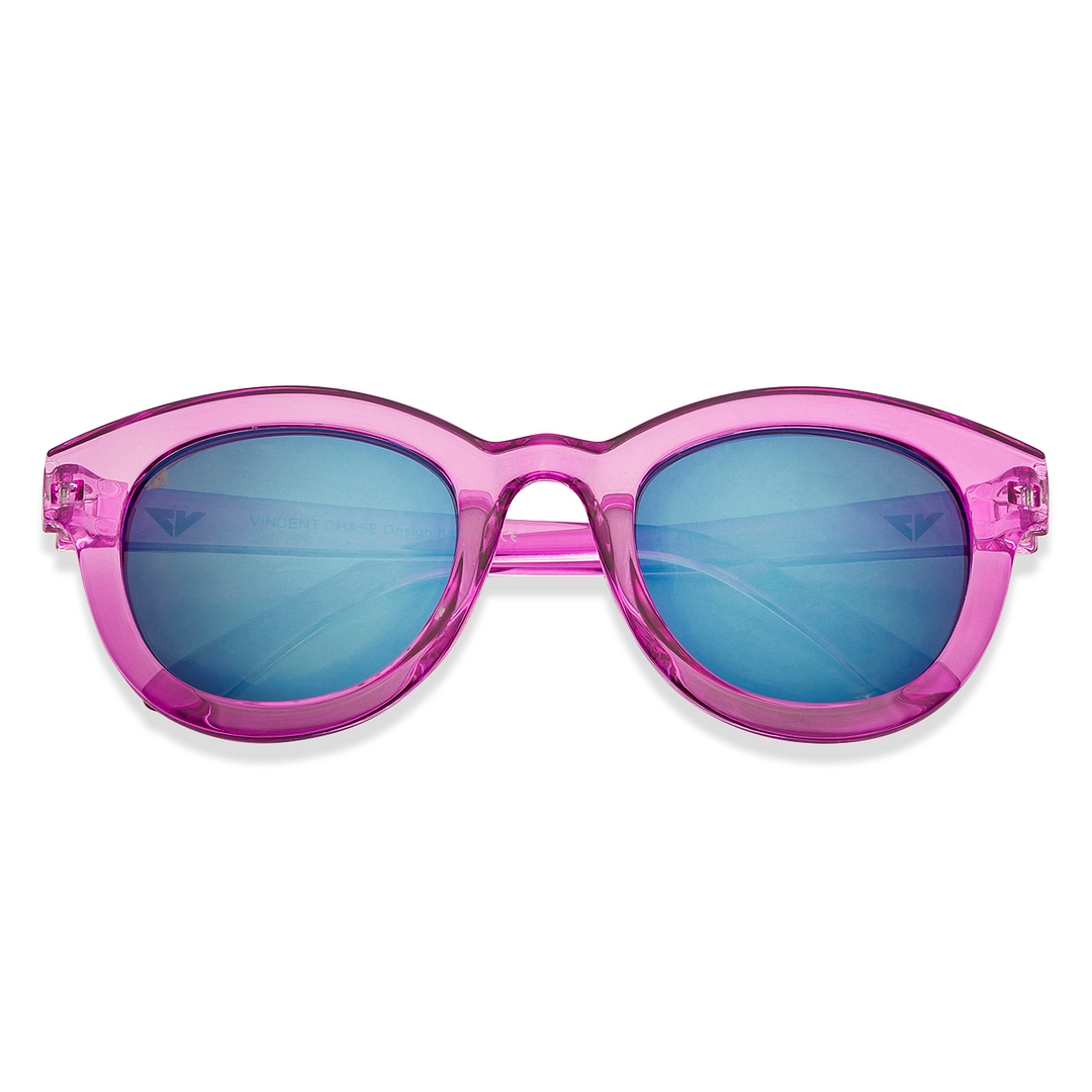 Hooper Pink Transparent Full Rim Cat Eye right side