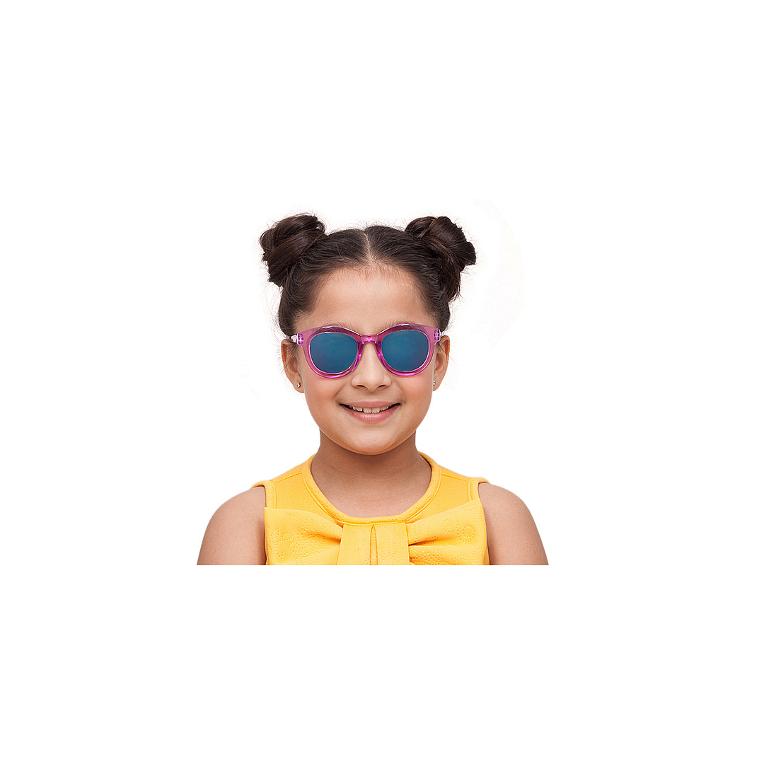 Hooper Pink Transparent Full Rim Cat Eye right side