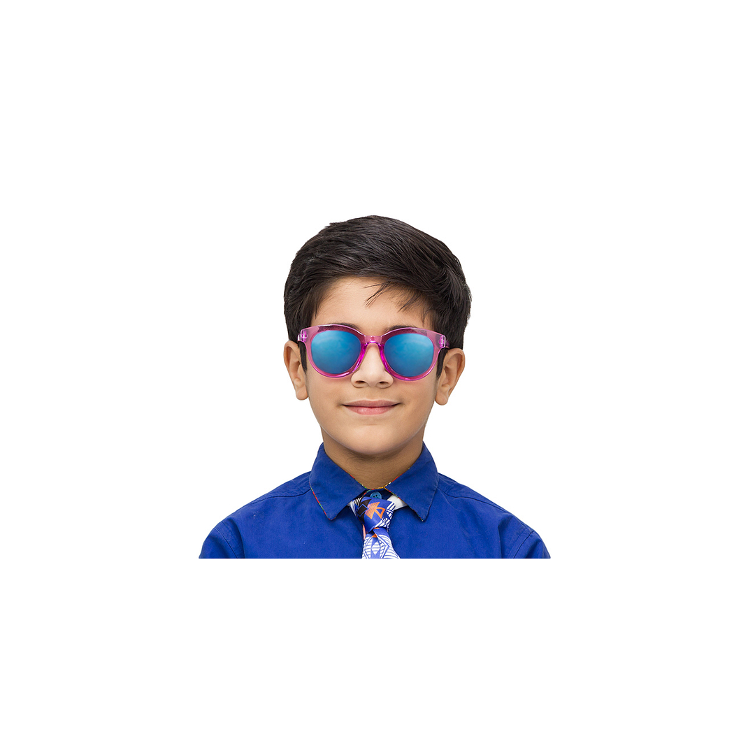 Hooper Pink Transparent Full Rim Cat Eye left side