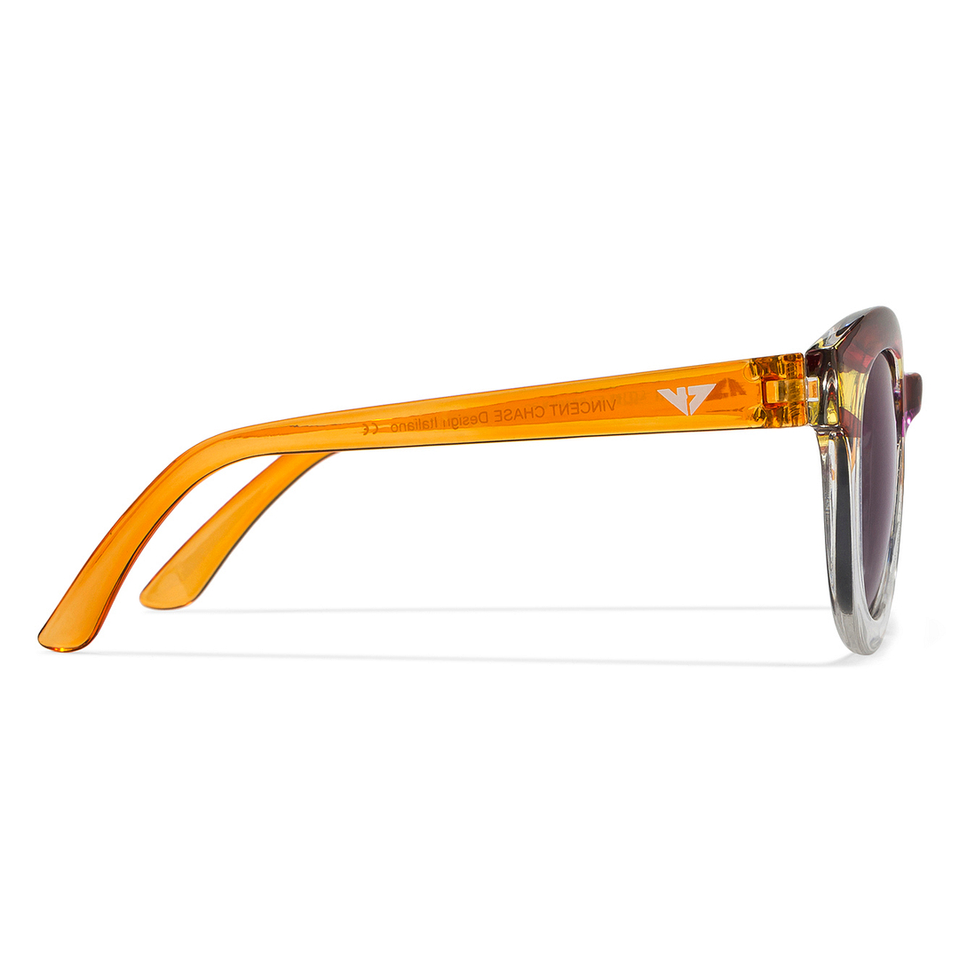 Hooper Pink Transparent Full Rim Cat Eye right side