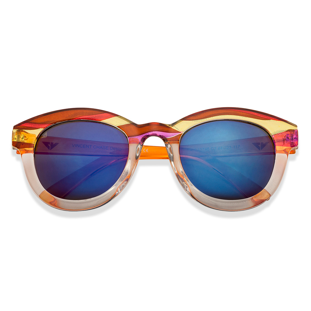 Hooper Pink Transparent Full Rim Cat Eye right side