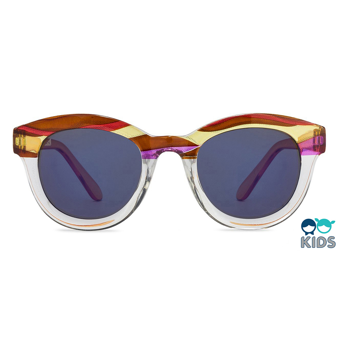Hooper Pink Transparent Full Rim Cat Eye left side