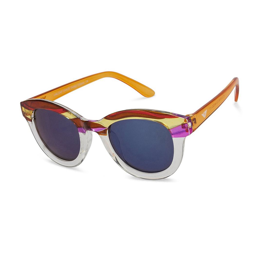 Hooper Pink Transparent Full Rim Cat Eye left side