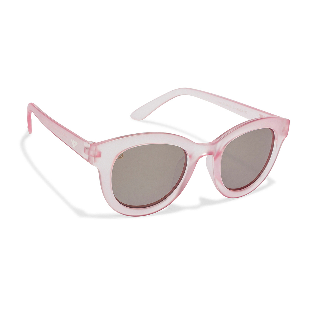 Vincent Chase Kids Pink Transparent Full Rim Cat Eye left side