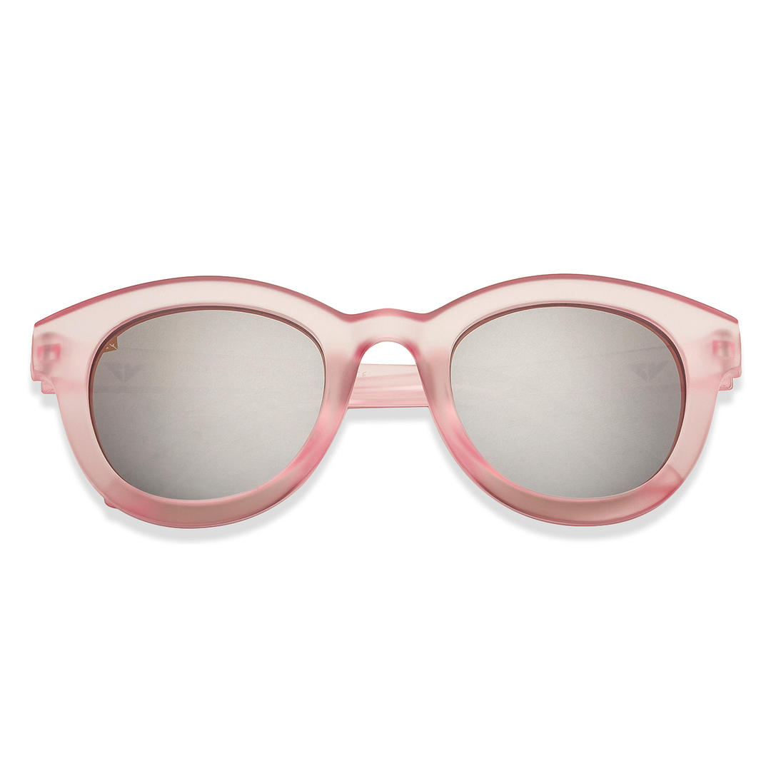 Vincent Chase Kids Pink Transparent Full Rim Cat Eye right side