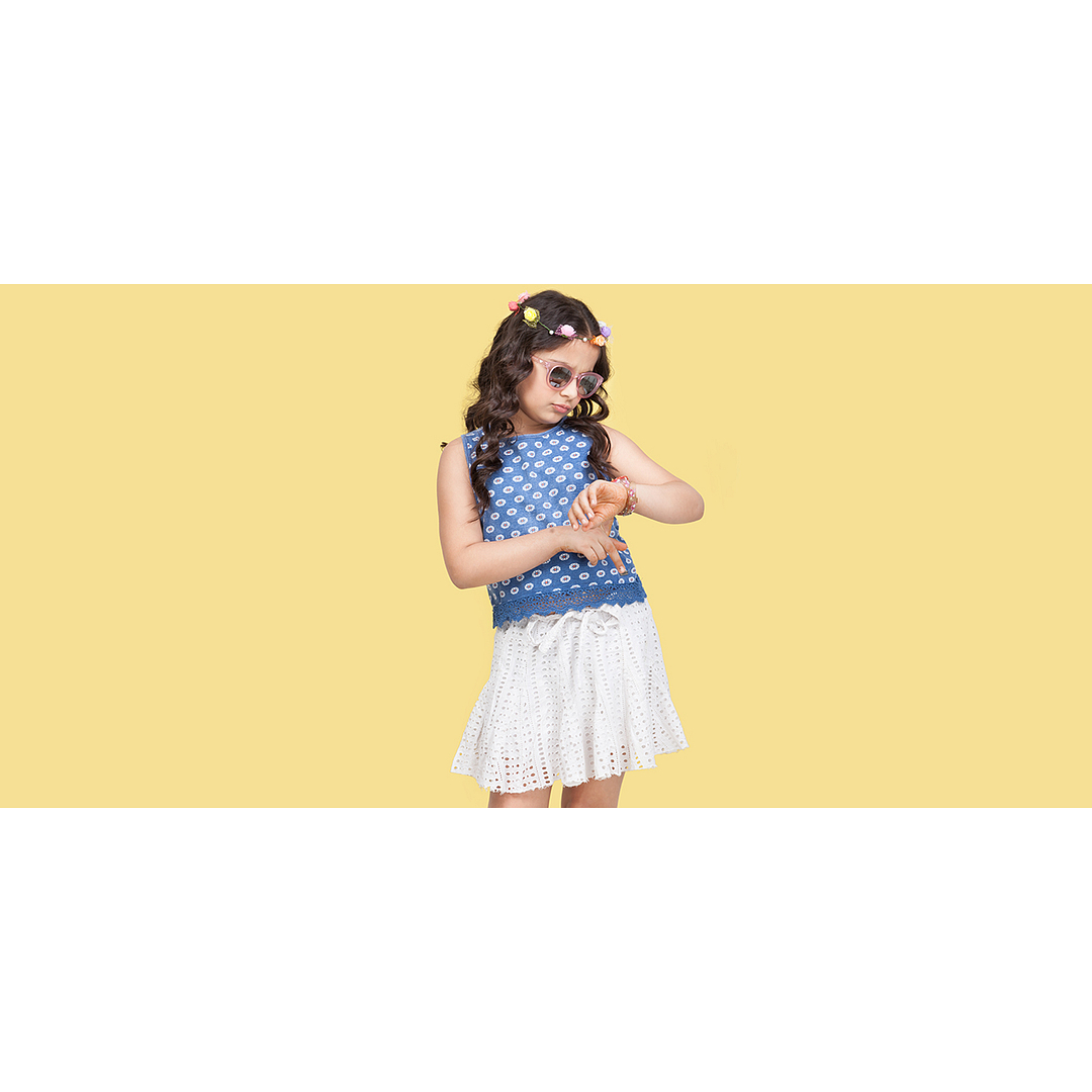 Vincent Chase Kids Pink Transparent Full Rim Cat Eye right side