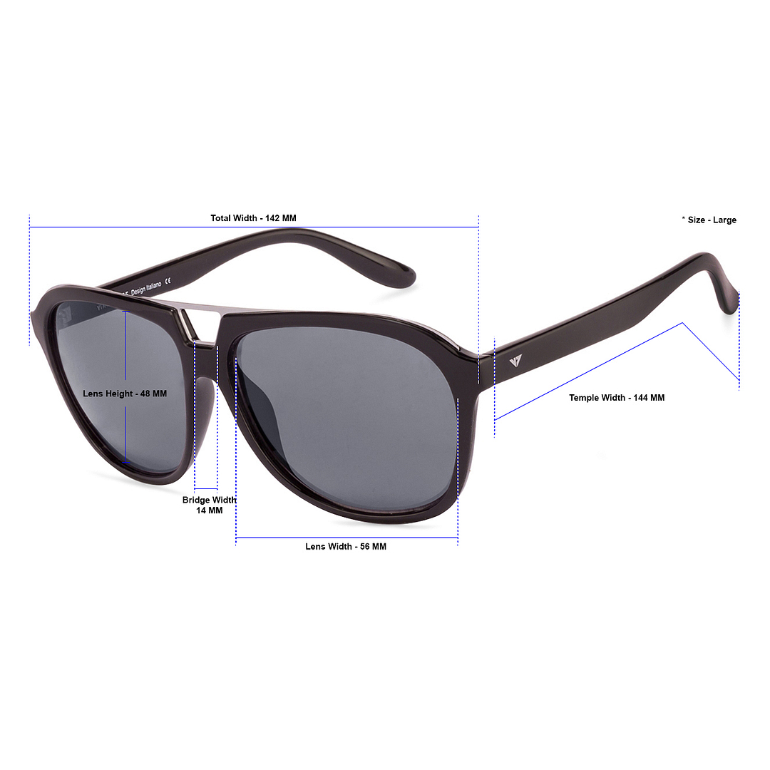 Vincent Chase Online Gunmetal Full Rim Rectangle right side