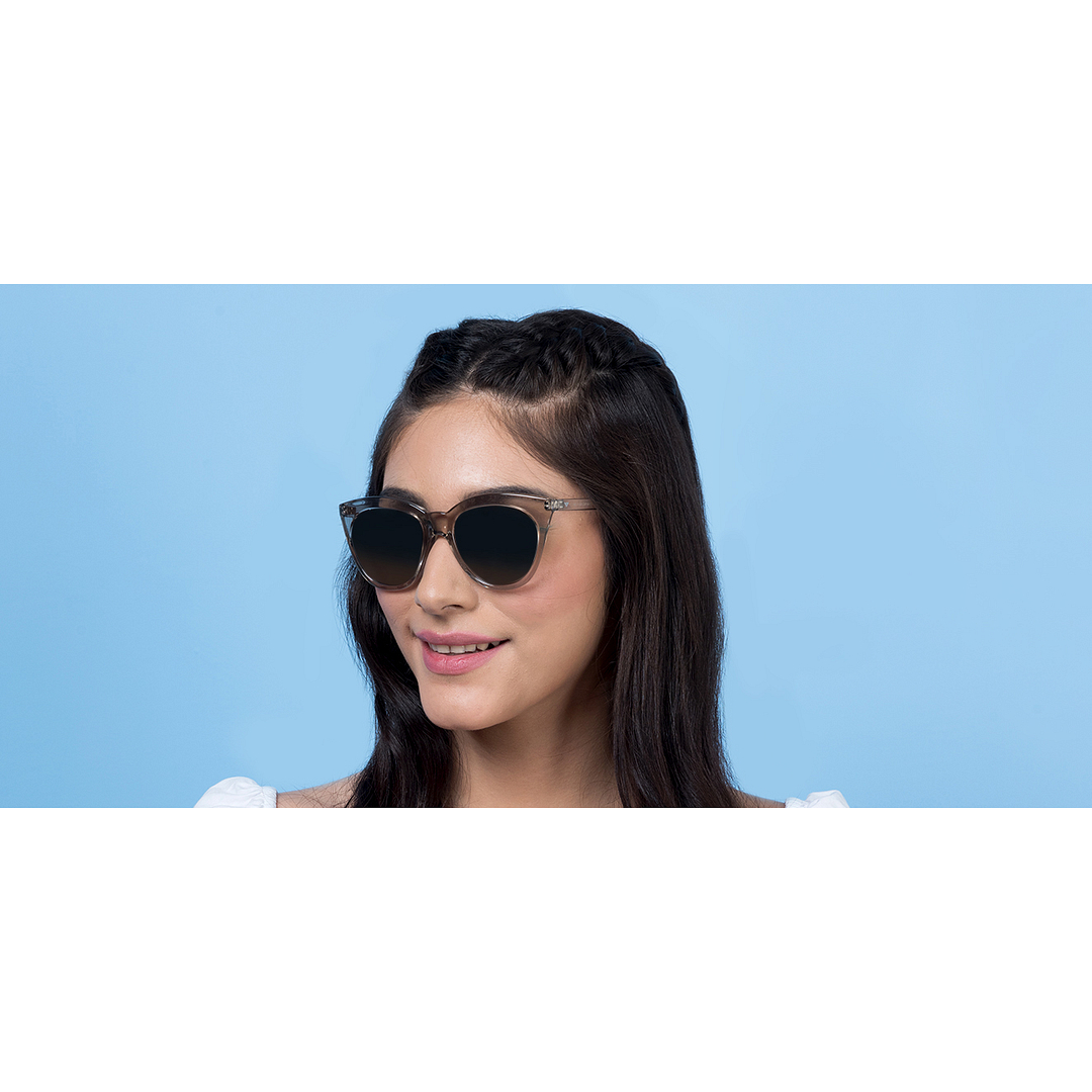 Vincent Chase Online Grey Full Rim Cat Eye left side