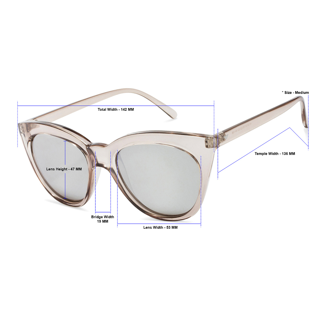Vincent Chase Online Grey Full Rim Cat Eye right side